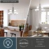 VAXCEL Metropolis 9 Light 2 Tier Satin Nickel Chandelier White Glass - 3 of 4