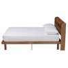 Baxton Studio Harper Mid-Century Modern Transitional Walnut Brown Finished Wood Full Size Platform Bed with Charging Station - 3 of 4