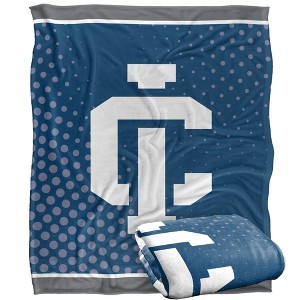 Ithaca College Logo Dots Silky Touch Blanket White 50x60 - 1 of 4