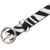 INSPIRE CHIC Women's Fashion Round Buckle Leopard Snake Print Slim Belts for Jeans Dresses - 2 of 4