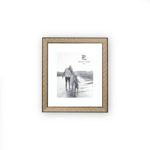 Petal Lane Matted Photo Frame Copper Black - 1 of 4