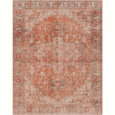 Mark & Day St Jacob Washable Woven Indoor Area Rugs Burnt Orange