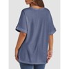 Oversized Tops for Women Summer T Shirts Workout Tees Short Sleeve Blouses Casual Tunic Tops - 4 of 4