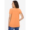 Woman Within Plus Size Perfect Short-Sleeve Shirred U-Neck Tunic - 3 of 4