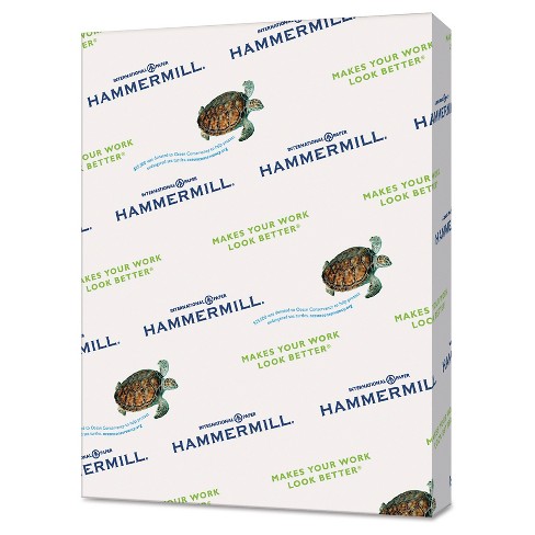 Hammermill Great White 30 Recycled Print Paper 92 Bright 20lb 8.5 X 11 White  500 Sheets/ream 5 : Target