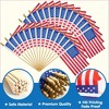24 Pcs Small American Flags on Stick 4x6“  for 4th of July Celebration, Memorial Day, Patriotic Party Supplies, Independence Day Gathering - 2 of 4