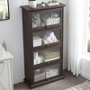 Sevobal Decorative Storage Cabinets, Multi-Compartment Display, Elegant and Functional, Ideal for Home Library, Black, 31.5*13.7*63 - 2 of 4