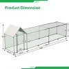LAOTIES Metal Chicken Coop Run With Cover,Outdoor Poultry Cage For Chickens,Ducks And Rabbits,Heavy Duty Hen House - 3 of 4