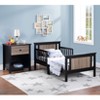 PAGED Toddler Bed Wooden Baby Bed Frame with Reversible Panel and 4 Side Guardrails for Bedroom - 2 of 4