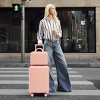ChicFurnit Bag and Luggage Sets Hardside Checked Luggage, ABS Suitcase with Double Spinner Wheels, TSA Lock, Pink, 14.4"*9.1"*22.2" - 4 of 4
