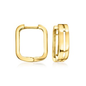 Pure Collection by Ross-Simons 18kt Gold Vermeil Square Huggie Hoop Earrings - 1 of 4