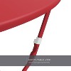 DOMETOUR 3 Piece Premium Steel Patio Bistro Set, Outdoor Furniture Sets Folding Table and Chairs, Portable Patio Set - 4 of 4