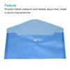 Unique Bargains Home Office Stationery Plastic Envelopes Document File Folder with Snap Button 12pcs - image 4 of 4