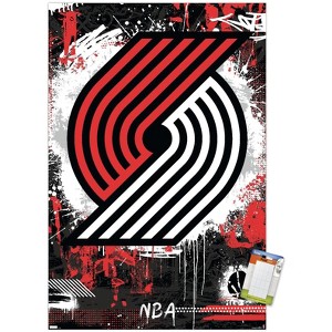 Trends International NBA Portland Trail Blazers - Maximalist Logo 23 Unframed Wall Poster Prints - 1 of 4