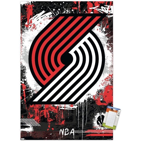  Trends International NBA Brooklyn Nets - Logo 21 Wall Poster,  22.375 x 34, Black Framed Version: Posters & Prints