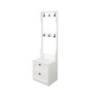 Cesicia 2-in-1 Coat Rack and Nightstand with Drawer & Hooks, Freestanding Clothes Hanger for Bedroom,Hallway - 2 of 4