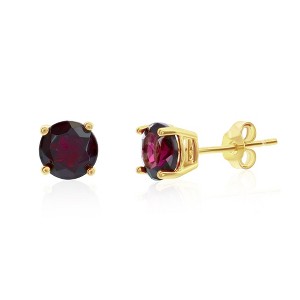 Donatello Gian Sterling Silver Garnet Stud Earrings - 1 of 1