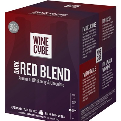 Dark Red Blend Red Wine - 3L Box - Wine Cube™