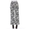 Women's Floral Paisley Wide Leg Palazzo Pants - White Mark - 4 of 4