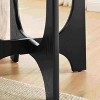 Lirago Black Round End Table with Modern Minimalist Design Height Accent Table for Living Room Bedroom Reception 24"H x 25.2"D x 25.2"W - 4 of 4