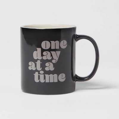 15oz Stoneware One Day At A Time Mug - Room Essentials™