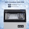 Garvee Commercial Ice Maker Machine 155lbs/24H, Stainless Steel Under Counter ice Machine with Large Storage, Single Water Inlet, Silver - 3 of 4