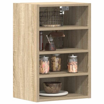 CLIHOME Open 4-Tier Storage Wall Kitchen Storage Cabinet for Modern Living Spaces