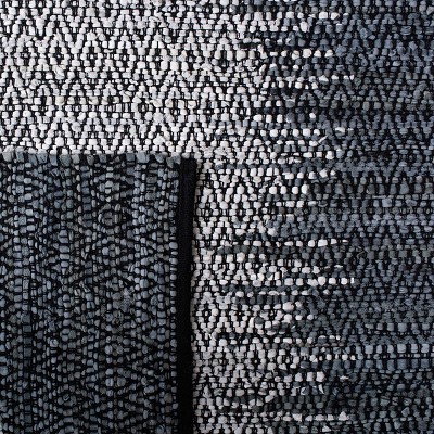 Gray Square Handmade Cowhide Area Rug