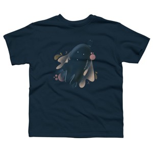 Boy's Design By Humans Little floating ghost By Nebenzu T-Shirt - 1 of 3