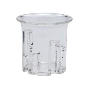 HIC Kitchen E-Z Step Acrylic Measuring Kitchen & Bar Jigger - 0.5oz to 2oz Measure Cup - 1 of 4