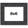 PosterPalooza | Photo Size Distressed Brown Picture Frame - UV Acrylic, Foam Board Backing, Hanging Hardware - 2 of 4