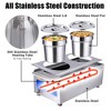 Wechef 1200W Dual Pots Countertop Food Warmer Stainless Steel Commercial Bain Marie - 2 of 4