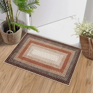 coucheta Multi-size Washable Area Rug, Farmhouse Geometric Textured Non-Shedding Low Pile Non Slip Carpet, for Living Room, Bedroom, Dining Room - 1 of 4