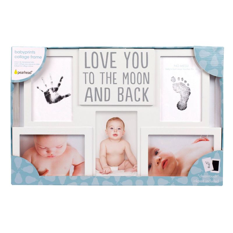 Pearhead Love You to the Moon and Back Babyprints Collage Frame, 5 of 6