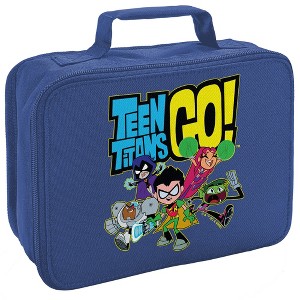 Teen Titans Go Logo And Characters Insulated Soft Sided Lunch Box - 1 of 4