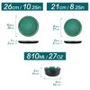 vancasso 18-Piece Green Kiln-Glazed Curved Edge Set for 6 - Plates, Dessert Plates & Bowls - 2 of 4
