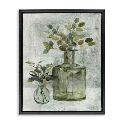 Stupell Industries Herbal Plants with Green Leaves, 17" x 21"