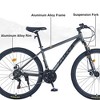 Okak 27.5IN Mountain Bike with Aluminum Alloy Frame, Kids Dirt Bike with 21 Speed Gear and Front Suspension, Bicycle for Kids and Adults - 2 of 4