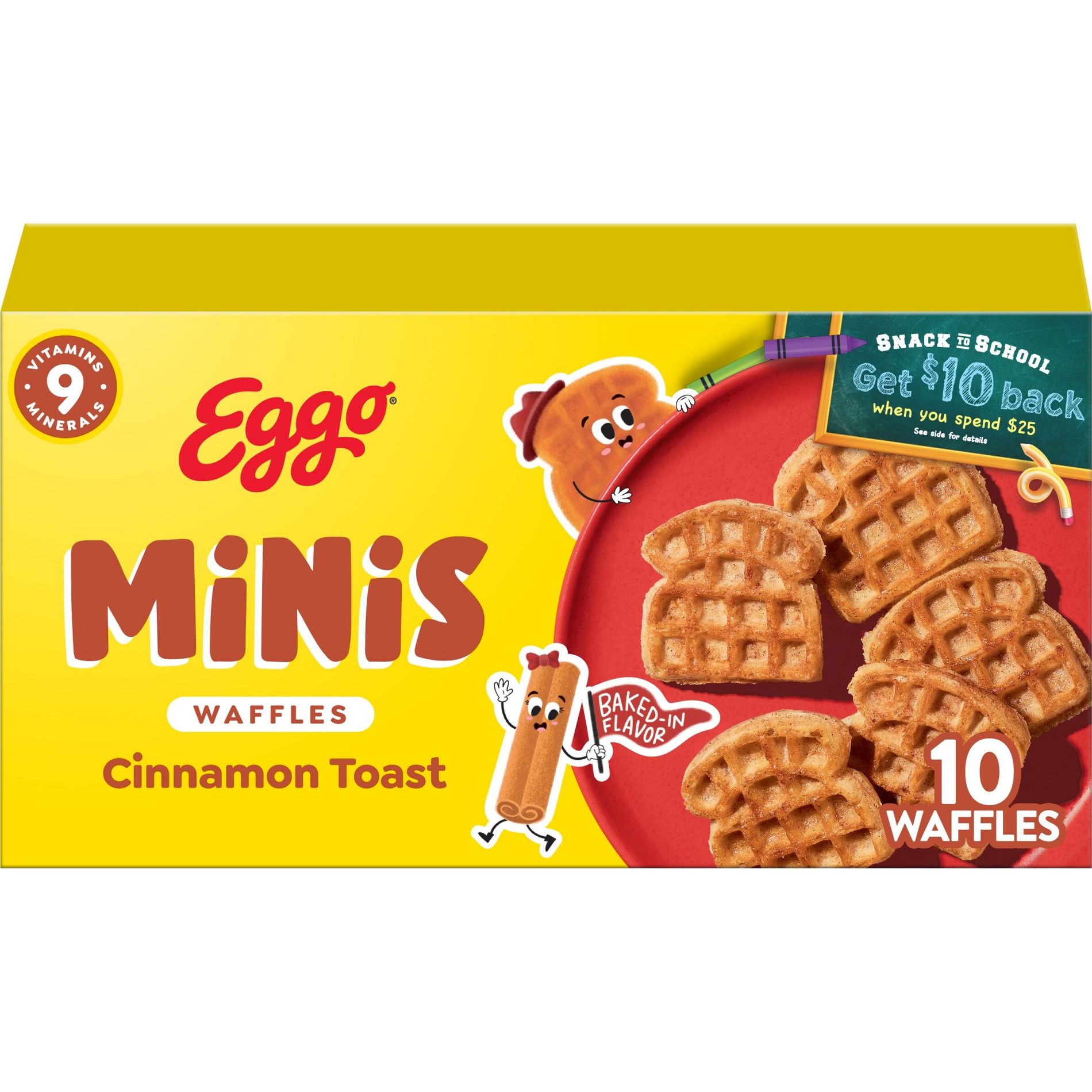 Eggo Minis Frozen Waffle Bites Cinnamon Toast - 10.75oz/10ct