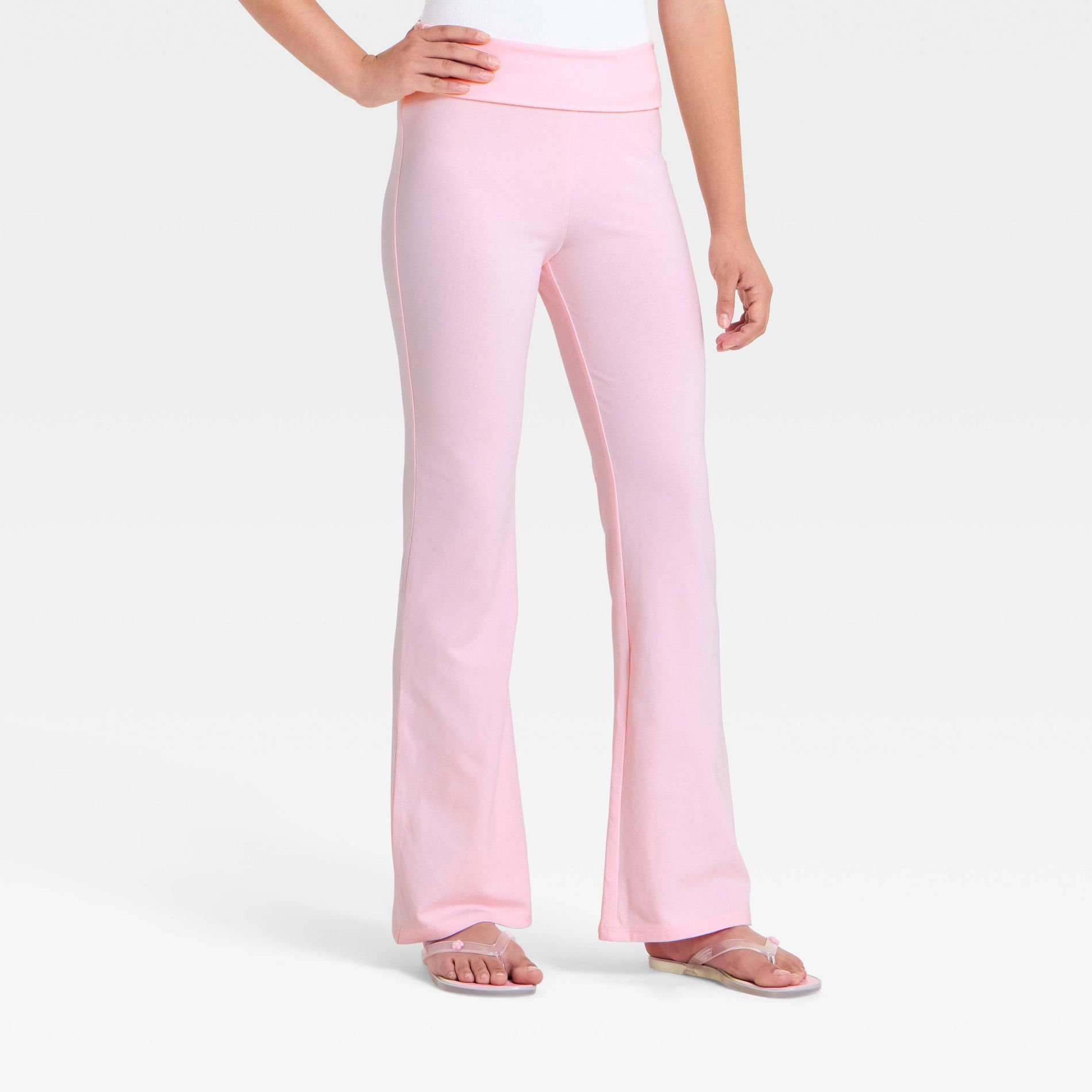 Girls' Foldover Knit Flare - art class™