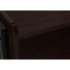Vynxaria Contemporary 2-Tier Accent Table with Storage Cubby & Black Metal Legs - 3 of 4