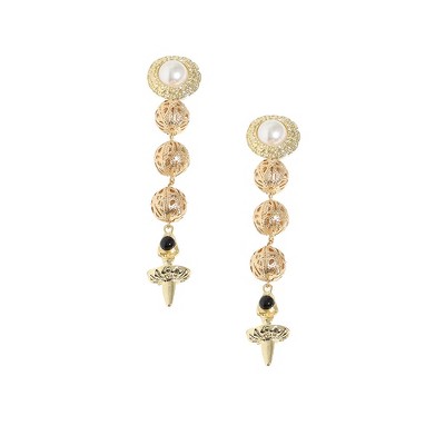 SOHI Women's California Gold Casual Drop Earrings