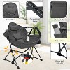Ainfox Patio Hammock Chair Patio Camping Chair Patio Swing Chair Without Footrest For Indoor Outdoor - 4 of 4