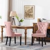 WestinTrends  Velvet Upholstered Tufted Dining Chairs (Set of 2) - 2 of 4
