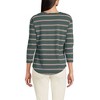 Lands' End Women's 3/4 Sleeve Lightweight Jersey U-Neck Tunic - 2 of 3