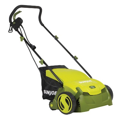Sun Joe AJ801E Electric Lawn Dethatcher w/ Collection Bag | 13 inch | 12 Amp | Scarifier.