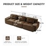 PexFix Modern Modular Sectional Sofa for Living Room Corduroy Fabric Oversized 3-Seater Couch with Deep Seat Buckle Connection Anti-slip - 3 of 4