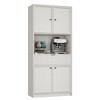70" Tall Kitchen Pantry Cabinet, Fluted Wooden Cupboard Storage Cabinet with Adjustable Shelves, Freestanding Bathroom Storage Cabinet - 4 of 4
