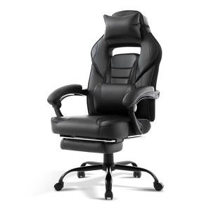 GustoWave Gaming Chair for Adults, Computer Chair with High Back, Pu Tall Gaming Chairs with Footrest, Reclining Gamer Chair - 1 of 4