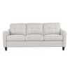 GDFStudio McLarnan Contemporary Fabric Tufted 3 Piece Living Room Sofa Set - 4 of 4
